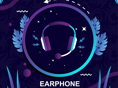 Gaming Earphone Illustration