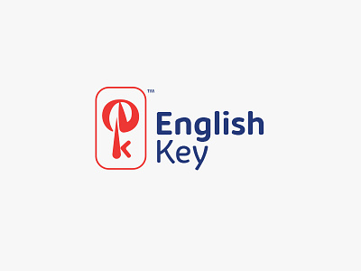 English Key center design english graphic graphicdesign icon identity key key logo logo logos
