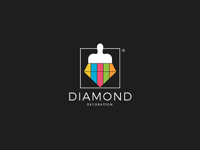 Diamond Decoration color creative crystal design diamond graphic graphicdesign logo logos painting wood work