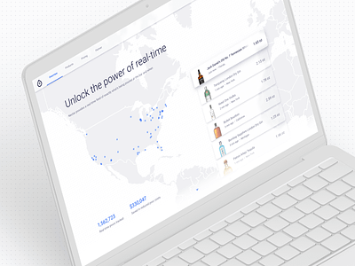 Nectar Homepage Concept feed landing page liquour map real time ui web