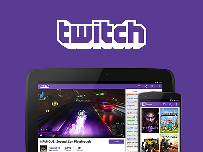 Twitch for Android - Pixel Shift android app redesign ui ux