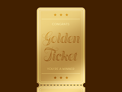 Kitten Card - Golden Ticket cards design game reward trading web