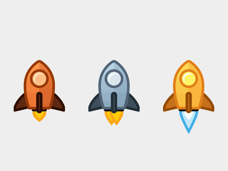 To Infinity - Twitch Cheermotes gold silver bronze rocket spaceship