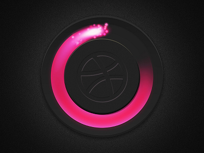 Dribbble loading dark dribbble icon illustration lights loading