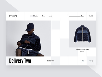 Carousel Homepage Stampd carousel css css grid fashion grid home interaction minimal page product slider ui