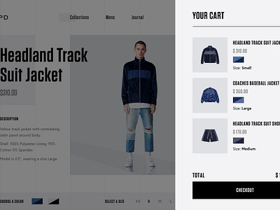 Product Page With Add To Cart by Francesco Zagami on Dribbble