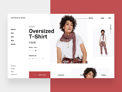 Product Page animation category clean design fashion grid interaction minimal page product ui web