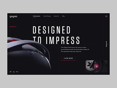 Gogoro Product clean creative design ecommerce gradient grid innovative minimal product typography ui web