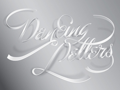 Dancing Letters dancing grafixd hilka riba letters ligature lights shadows typo typography