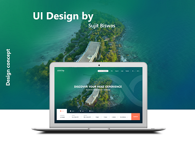 Travel website design showcase ui web design website
