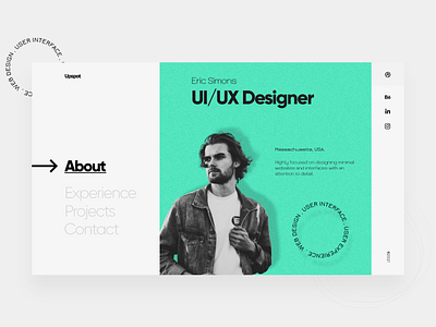 Upspot - The Creative Profile Web App app branding design minimal mockup mockups responsive design typography ui ux web website