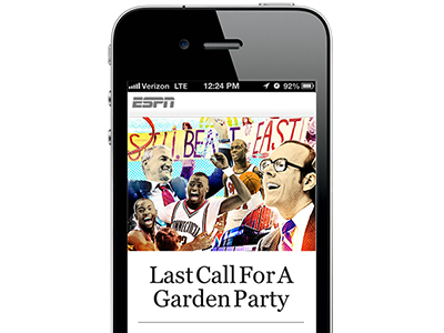 ESPN.com Mobile: Last Call For A Garden Party espn.com heather donahue josue evilla