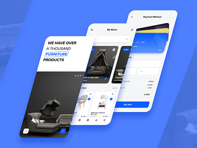 FURNITURA Mobile App design illustration ui uidesign uidesigns user interface design ux