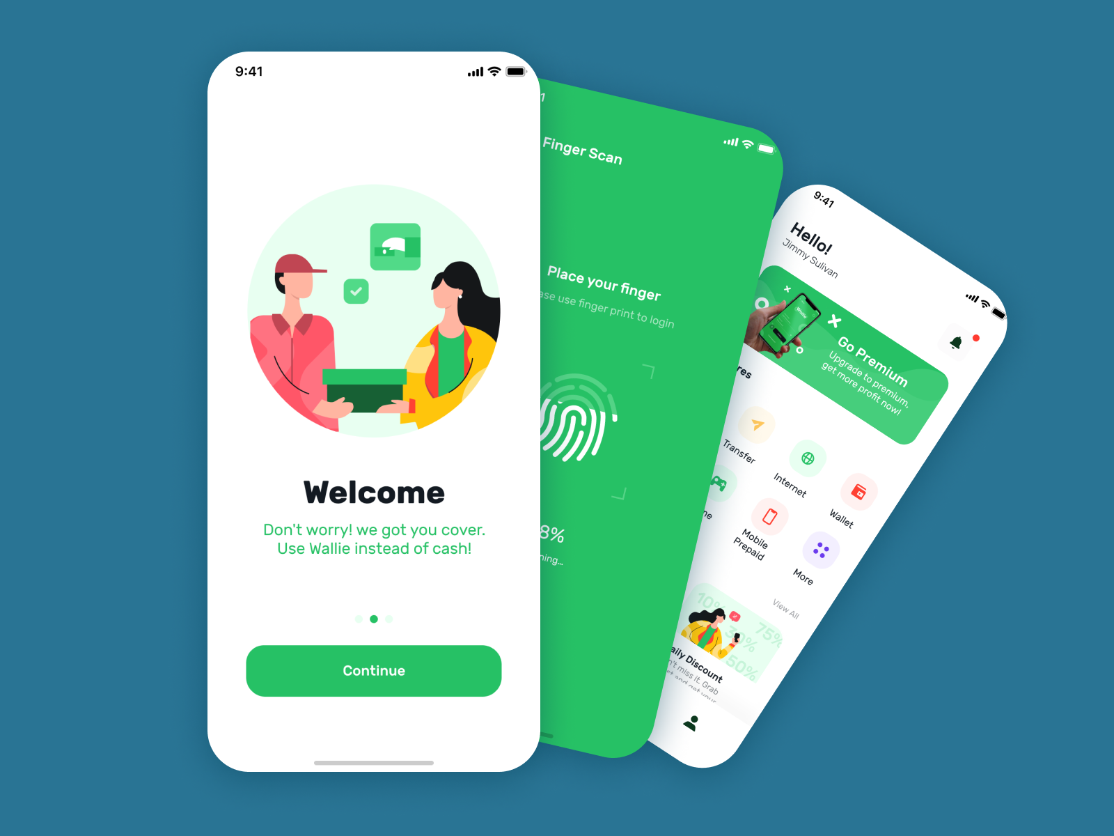 Wallie Mobile App by Sabedoria.team on Dribbble