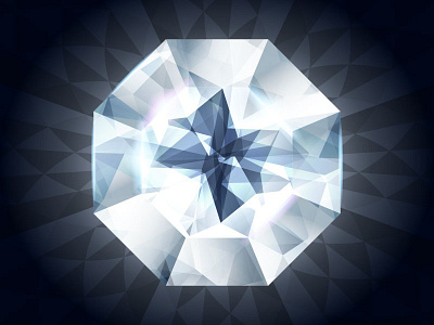 Diamond, vector illustration