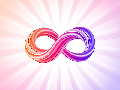 Infinity sign icon illustration infinity light logo pantone2018 rays sign slanapotam ultraviolet vector
