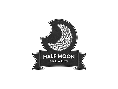 Half Moon Brewery logo brewery logo moon
