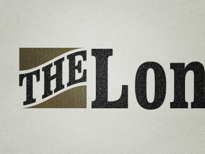 The Lon logo paper quick study test vintage