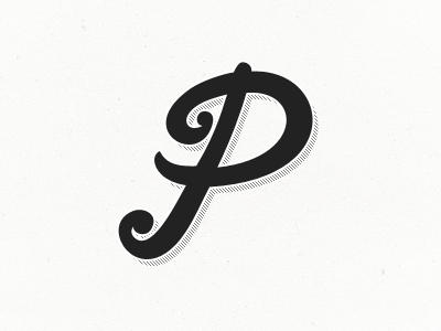 Letter P custom letter letterform p test