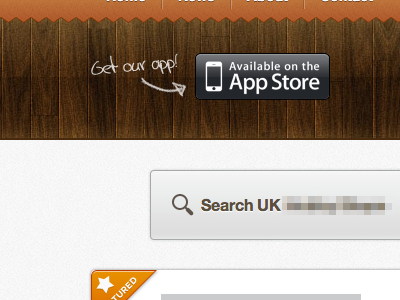 Website Header tweak app button header search texture v2 website wood