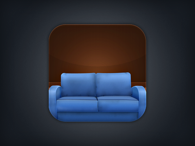 Sofa Icon app app icon ios ipad iphone sofa wood