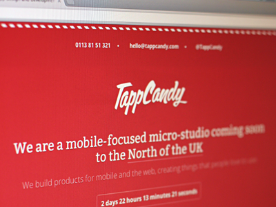 Soon... agency coming soon design development ios ipad iphone mobile studio tappcandy uk website
