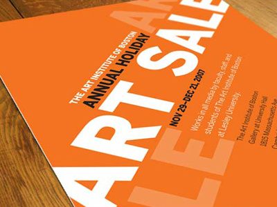 Art Sale Invitation postcard print