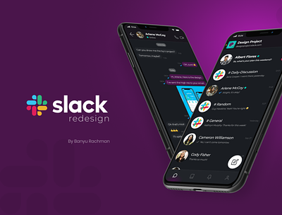 Slack Mobile App Redesign app design branding design slack slack app ui ui design ux ux design