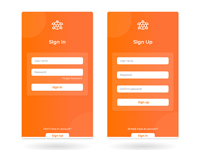 100 Days Challenge Day-001 Sign in & sign up mobile view 001 behance challenge daily 100 challenge daily ui 001 dailyui dailyuichallenge dribbbble mobile app design sign in form signup page ui ui ux design uiux uiuxdesign userinterfacedesign