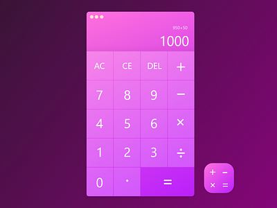 100 Days Challenge Day-004 Calculator by Bhagyashree sardar on Dribbble