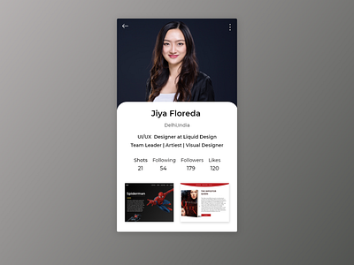 100 Days Challenge Day-006 User profile challange daily 100 challenge dailyui dailyuichallenge day 006 dribbbble moblie ui ui 100day ui trend ui ux uidesign uiux design uiuxsupply ultimate ui user interface user profile userinterfacedesign userprofile vivid