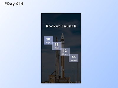100 Days Challenge Day-014 Countdown Timer awesome design behance challange countdown countdown timer daily 100 challenge dailyui dailyuichallenge day 14 dribbbble mobile app design rocket launch timer ui ui ux design uidesign uiux design ultimate userinterfacedesign