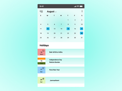 100 days challenge day-038 calendar awesome design behance calendar 2019 calendar app calendar design challange daily 100 challenge daily ui dailyui dailyuichallenge day 38 dribbbble mobile app design ui ux design uidesign uiux uiux design ultimate ui userinterfacedesign