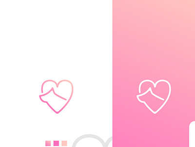 Logo Pet app branding creative design flat icon logo vector