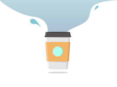 Coffee creative design flat illustration vector