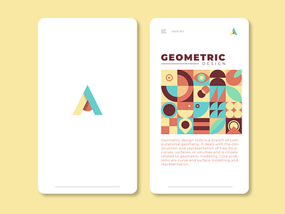 GEOMETRIC DESIGN UI MOBILE