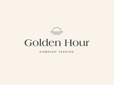 Feminine, minimal, and high-end sun logo