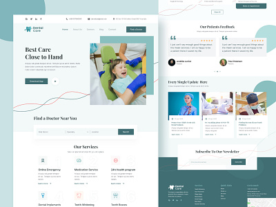 Dental care Clinic website landing page 2020 trend best shot branding clinic website covid19 dental care dental clinic design doctors website dribbble health care website hospital landing page medical website design medicine ui ui design ux web web deisgn