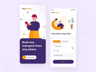 Easy Transport Booking mobile app