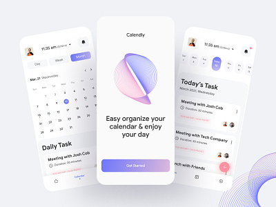 Calendar App Design for a Traveling Salesman 2021 app best shot booking app calendar clean ui design graphic design inspiration ios meeting mobile app design schedule app task management trendy typography ui ui ux ui design ux