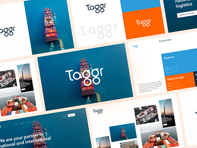 Taggr - Brand Identity design best shot brand identity branding color delivery design ecommerce website graphic design illustration logistics logo logo design market research mobile app design pitch design product design typography ui ux website