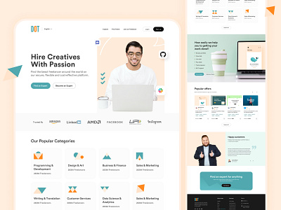 #Exploration - Freelance Website Landing page