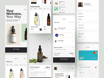 Organic Skin care eCommerce app 2021 best shot app best shot branding cosmetics design ecommerce health care ios mobile mobile app design shop shopping skincare trendy ui ui design ux ux design website