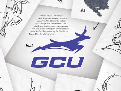 Primary Identity for Grand Canyon University Athletics athletics branding gcu grand canyon identity logo lopes ncaa sports teams