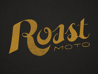 Roast Moto Identity branding gold identity logos moto motorcycles roast script thin
