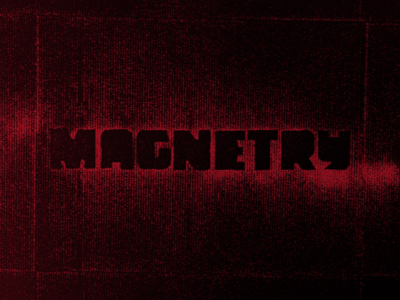 Magnetry Logo Animation 2 animation graphics logo magnetry magnets metal motion shavings