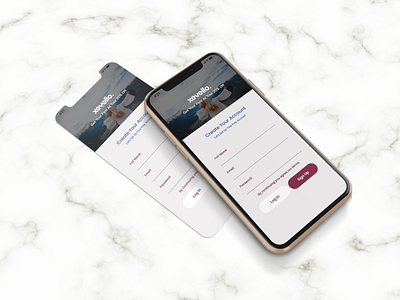 Logger 15+ log in sign up adobe xd template