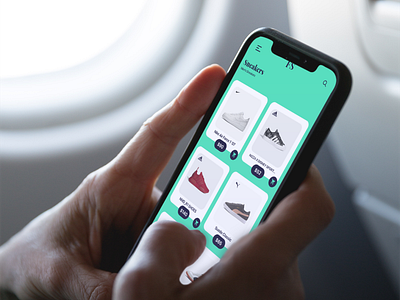 Online Shoe App Design Ui Concept