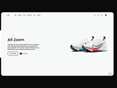 Nike Website Mock UI