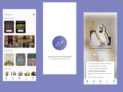 Quran app ui design | Concept | ui & ux mobile app designer